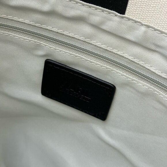 🆕 KARL LAGERFELD PARIS 🧿 NWT Hotel Beach Stripe Tote, Black & White - Picture 13 of 15
